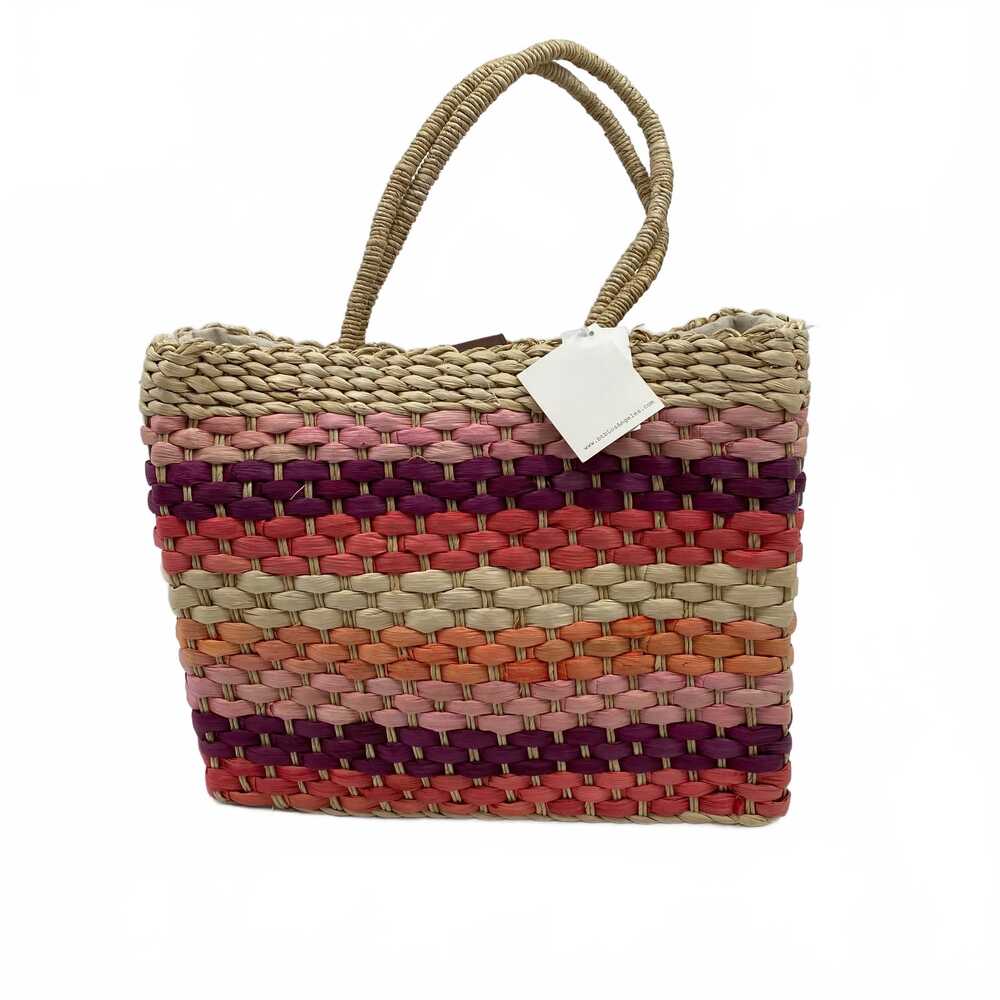 BTB La Beige Pink Tote Bag Straw-Woven